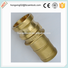 Camlock Brass type E with hose tail, cam lock fittings, quick coupling China manufacture